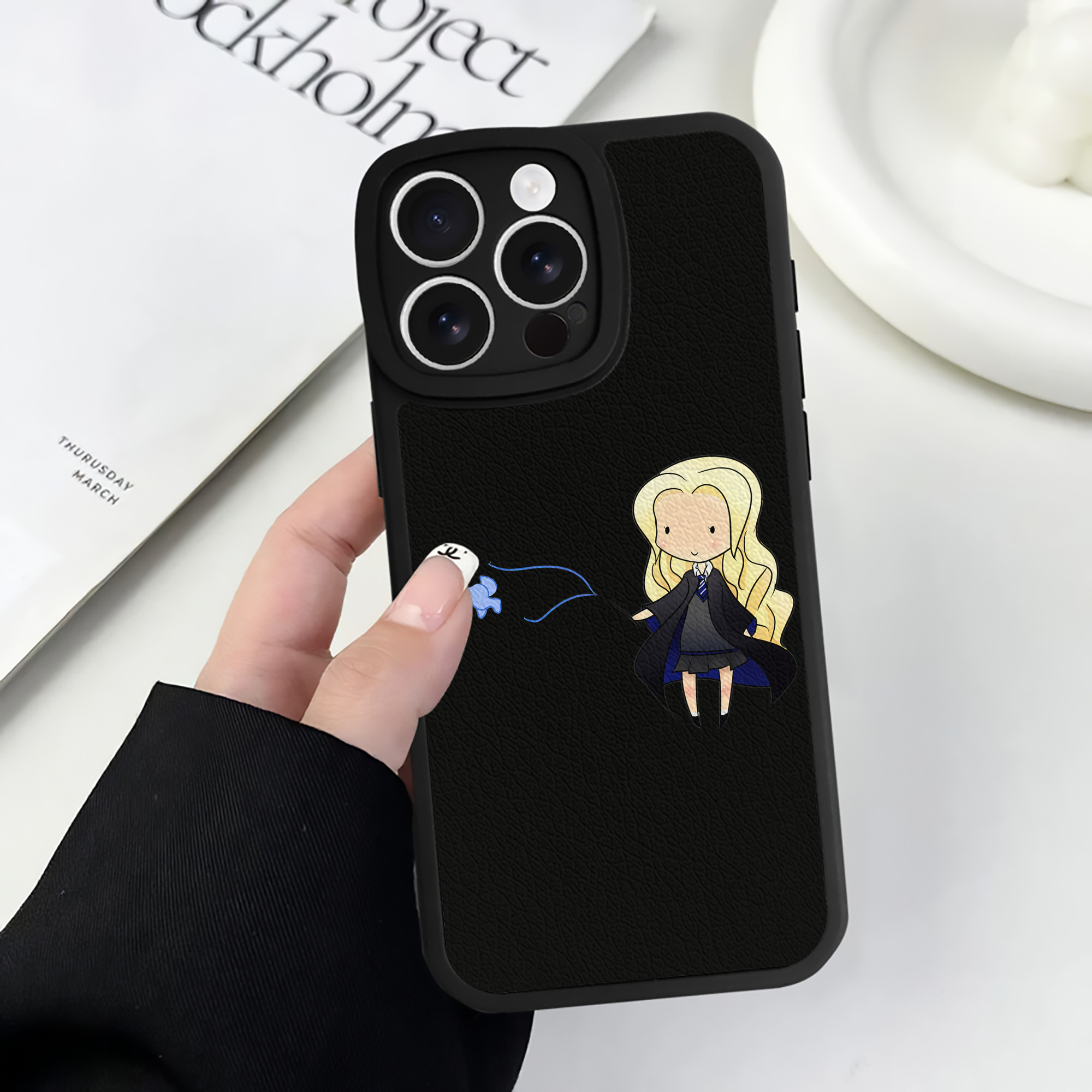 （画像用） Harry Potter ハリー・ポッターシリーズ 【iPhone 16シリーズ対応】シリコンスマホケース（レザー調） 材質：シリコン